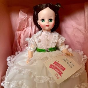 Madame Alexander GONE WITH THE WIND 14” Doll. Scarlet O’Hara, green eyes.